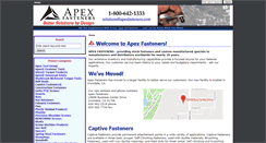 Desktop Screenshot of apexfasteners.com