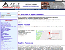Tablet Screenshot of apexfasteners.com